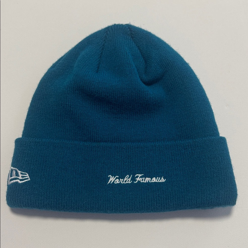 Supreme Beanie Hat  Blue/White Grunge Streetwear Casual Logo Embroidered - Picture 2 of 6